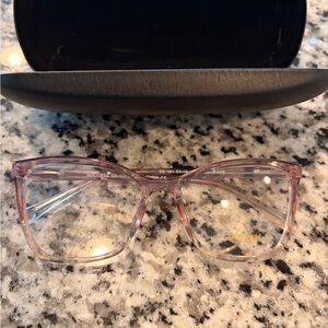 clear Pink Clear Gradient Glasses